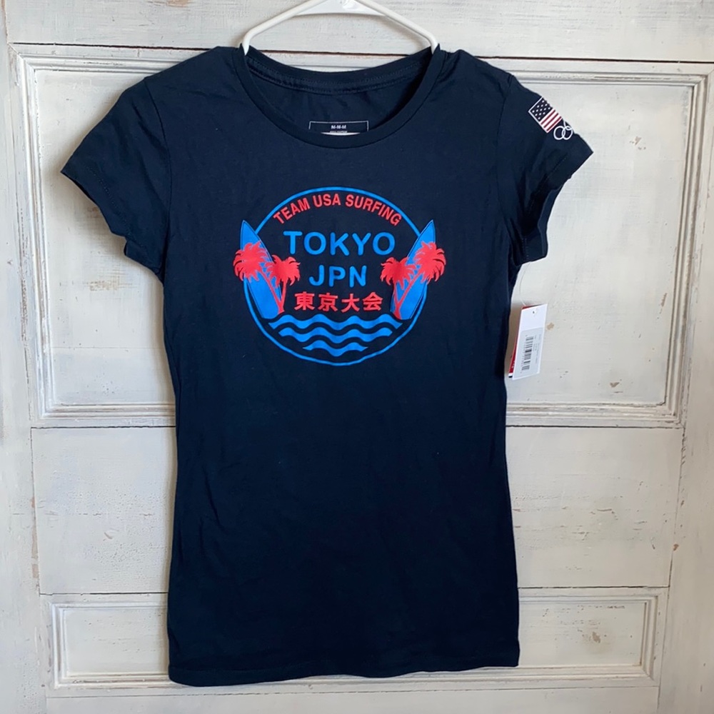 USA Olympic surfing tee shirt, rare and rad!!